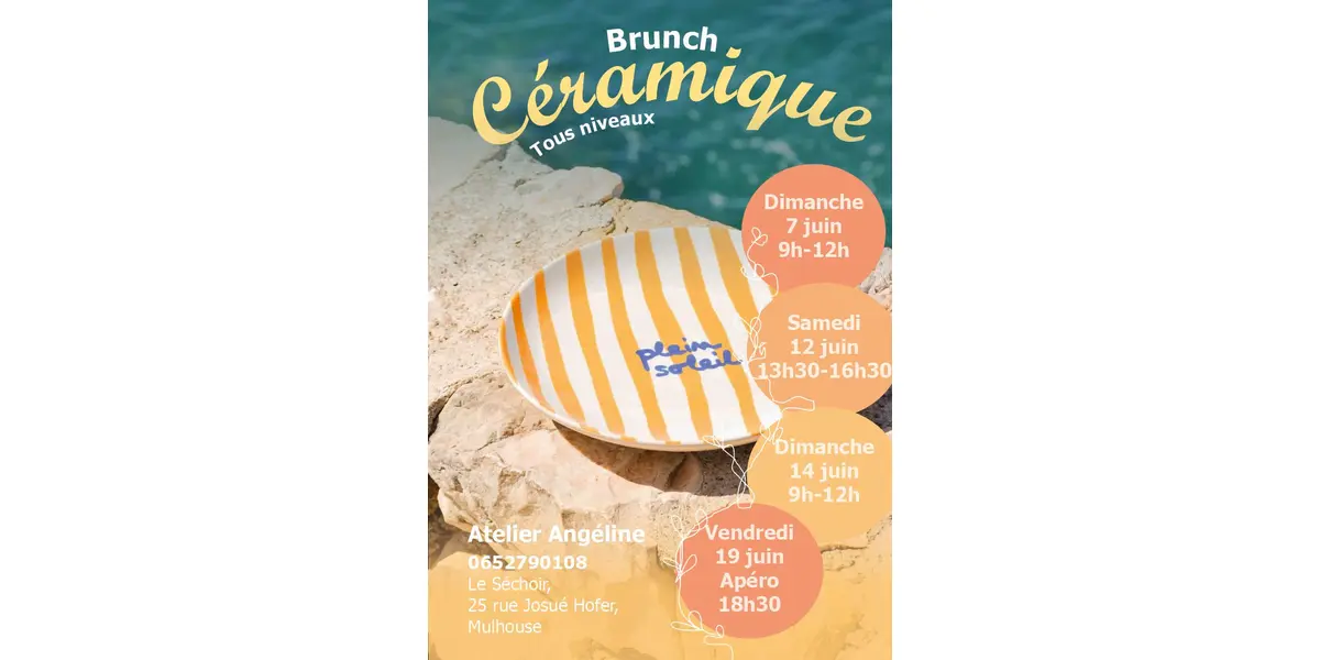 Brunch céramique de juin