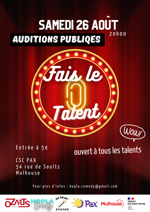 Auditions : Fais-le o talent