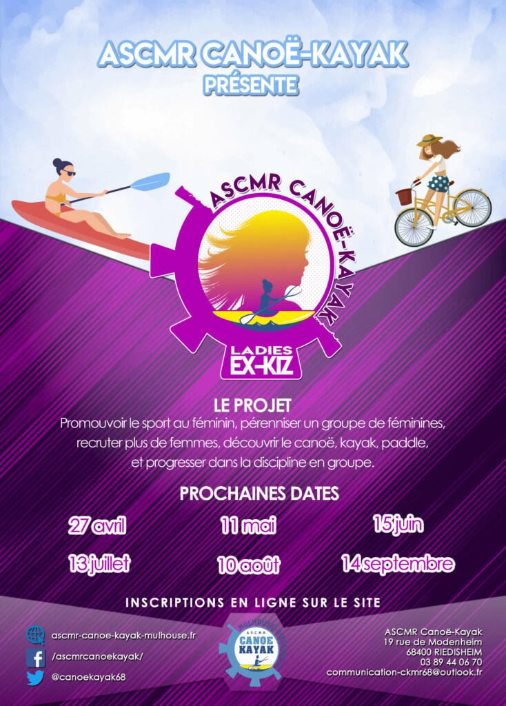 Ladies EX-Kiz - Le sport au féminin, découverte canoë-kayak