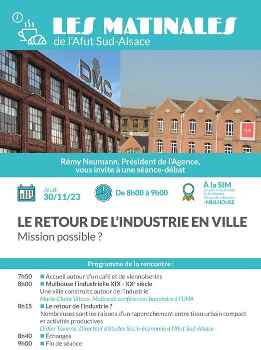 Les Matinales : Le Retour de l'industrie en ville : mission possible ?