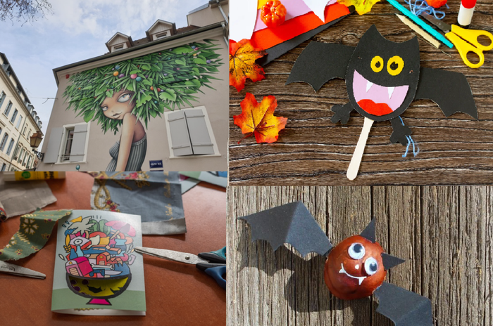 Vacances de la Toussaint Atelier Bricolage, Minute Textile et visite Street-Art