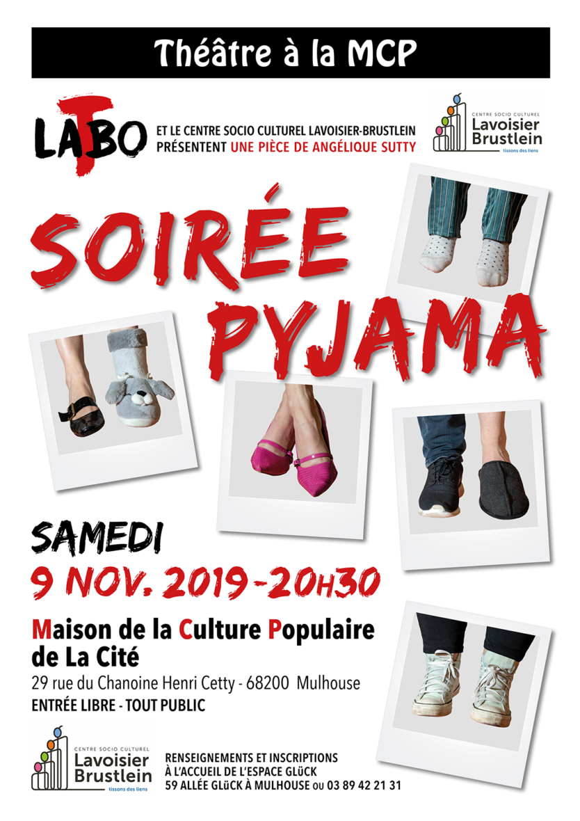 Spectacle Théatre "Soirée Pyjama" - troupe de théâtre Labo-T