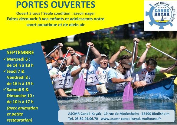 Portes ouvertes à l'ASCMR canoë-kayak