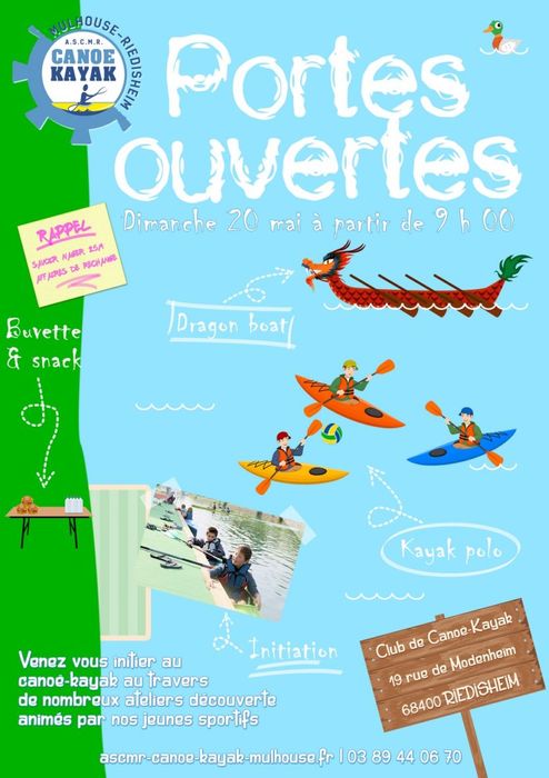 Journée Portes ouvertes à l'ASCMR Canoë-kayak