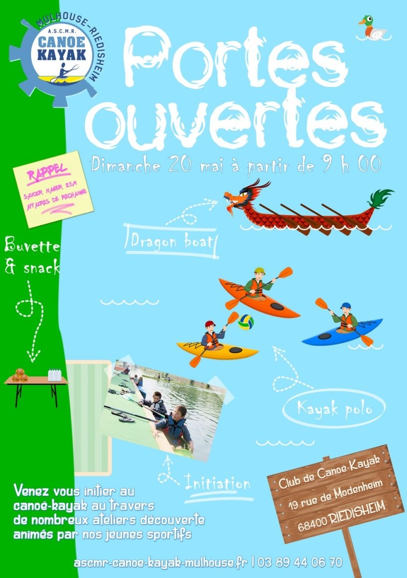 Journée Portes ouvertes à l'ASCMR Canoë-kayak