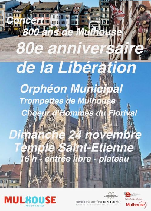 Concert historique, avec l'Orphéon Municipal de Mulhouse