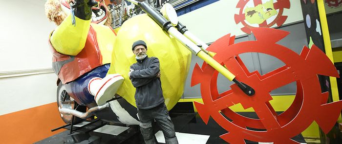 Ultimes préparatifs pour le 69e Carnaval de Mulhouse.