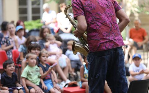 Les concerts Bambin Bamboche à la bibliothèque Grand'Rue.